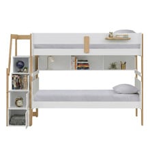 Evan Single Bunk Bed with Shelves & Staircase